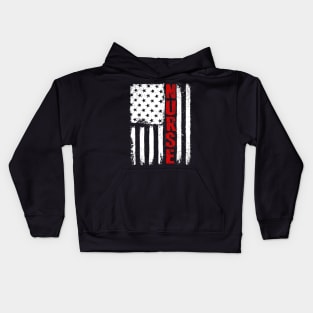 Nurses American Flag Nurses Day Kids Hoodie